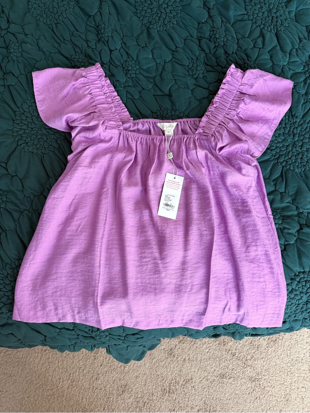 Lilly Pulitzer Lago Lilac caralisa short sleeve NWT